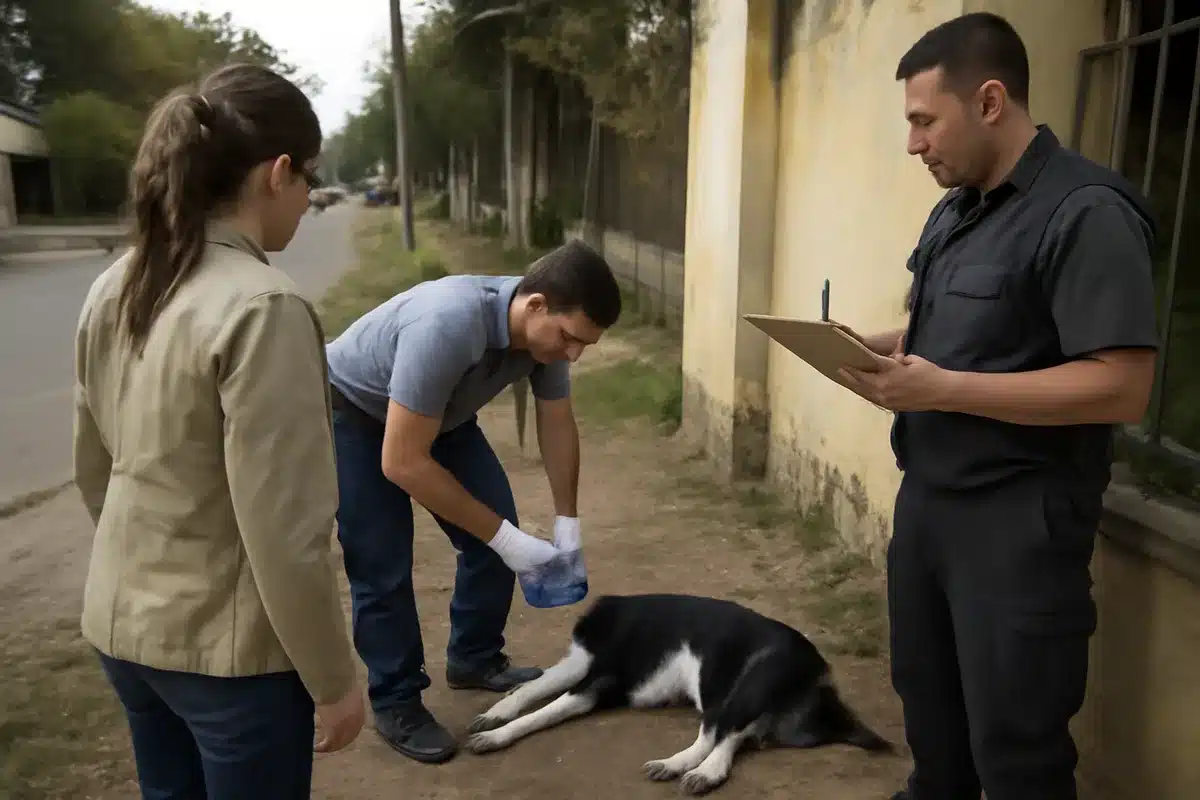 Acciones oficiales: Municipalidad, Zoonosis y la Justicia &mdash; La administraci&oacute;n local, a trav&eacute;s del &aacute;rea de Zoonosis, confirm&oacute; el envenenamiento y asegur&oacute; que se iniciaron actuaciones. Veterinarios municipales intervinieron para examinar a los animales y relevar pruebas en los lugares afectados.